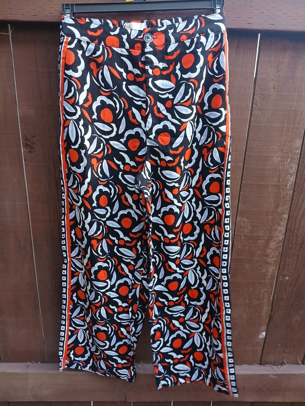 Anthropologie Breezy Printed Straight Leg Pants - Size 6 - Floral Retro